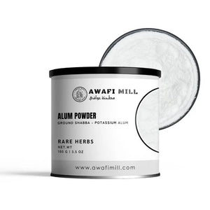 AWAFI MILL Alum Powder 100g | Phitkari | Shabb | Mineral Crystal Powder