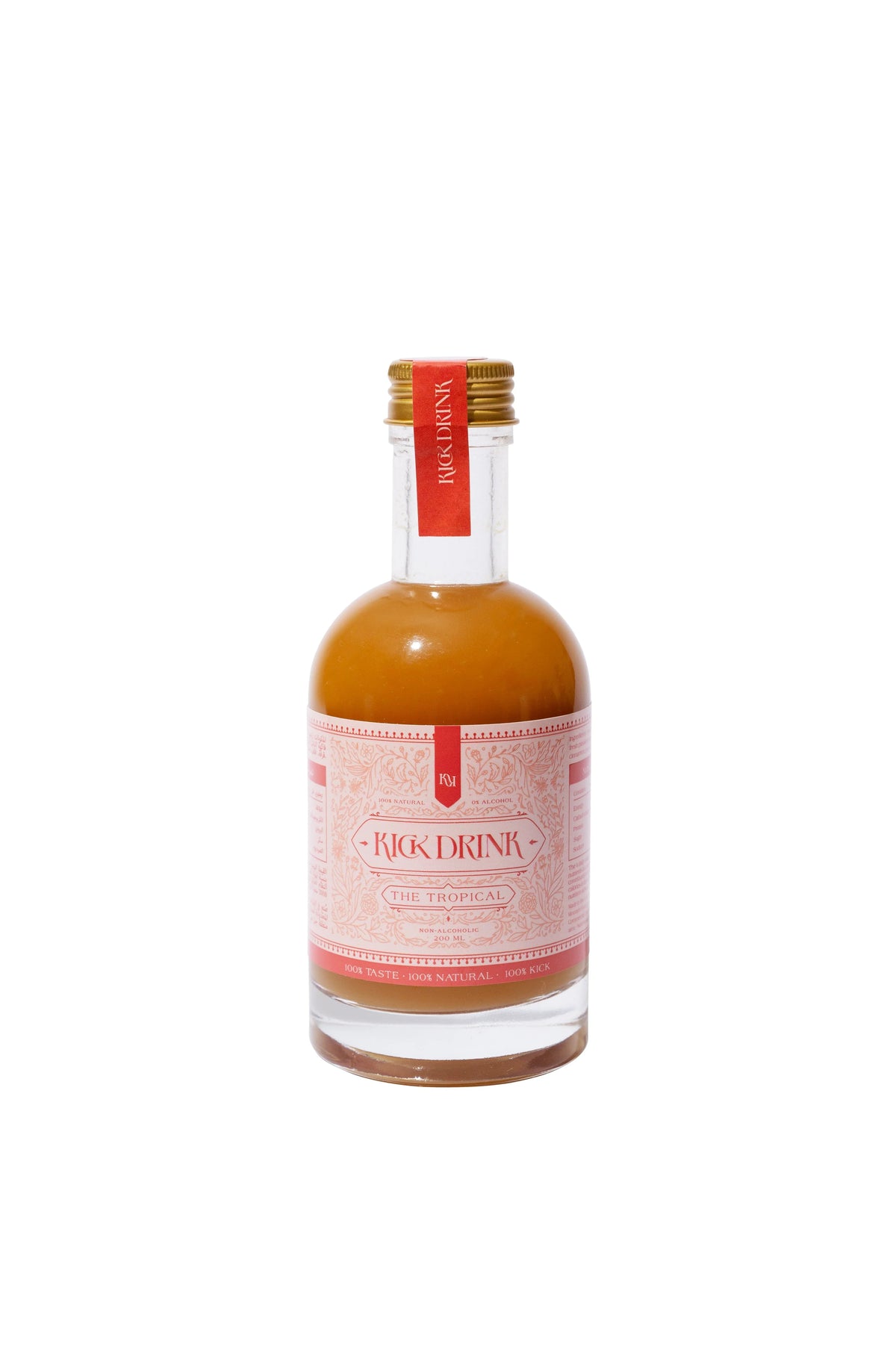 Kick Drink Tropical Ginger Syrup Concentrate, Non-Alcoholic - 500 ml
