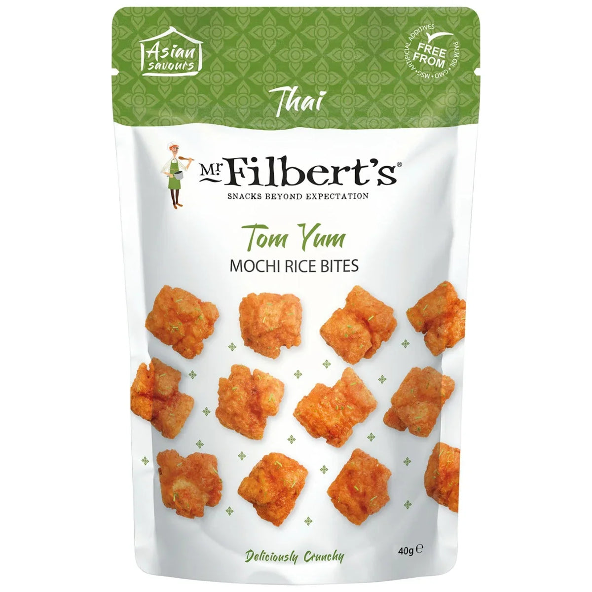 Mr.Filbert Tom Yam Mochi Rice Bites 40g