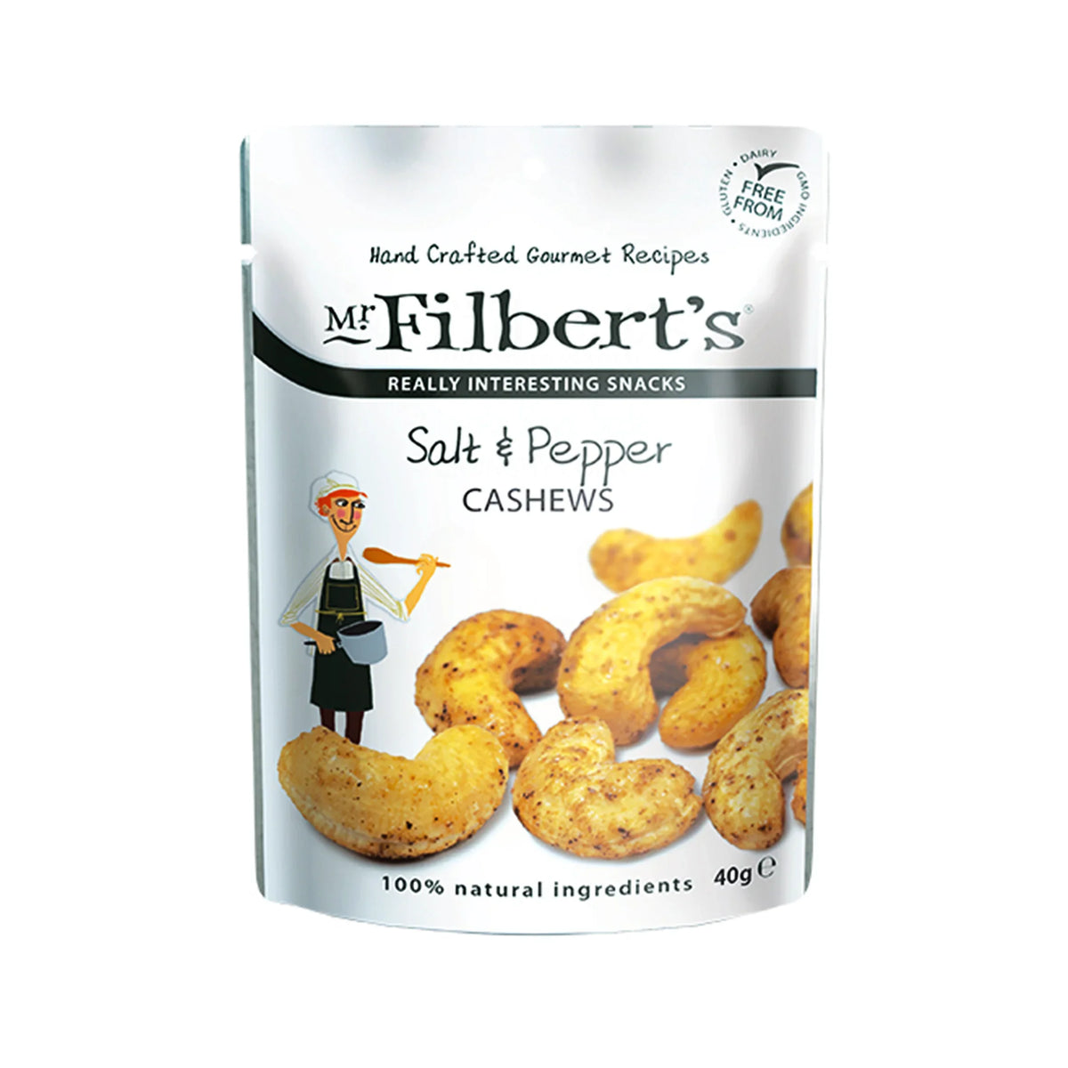 Mr.Filbert Salt & Pepper Cashews 40g