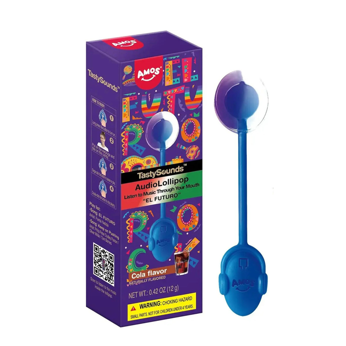 Amos Music Lollipop -Spanish Music Cola 12g | Welaza