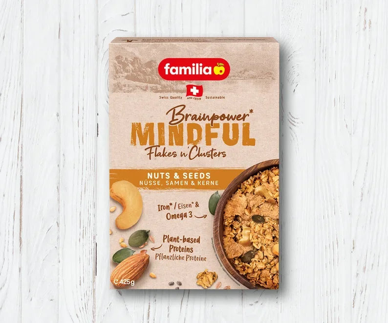 Familia Flakes N Clusters Cereal - Mindful Nuts & Seeds - 425gm