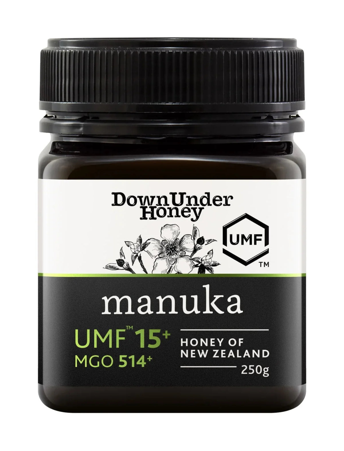Down Under Manuka UMF™ 15+MGO 514+ Honey of New Zealand
