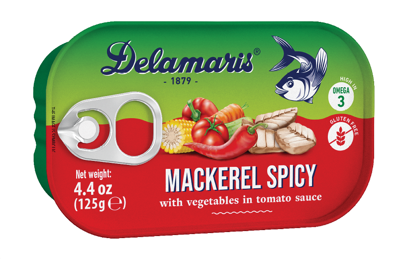 Delamaris Mackerel Spicy 125g