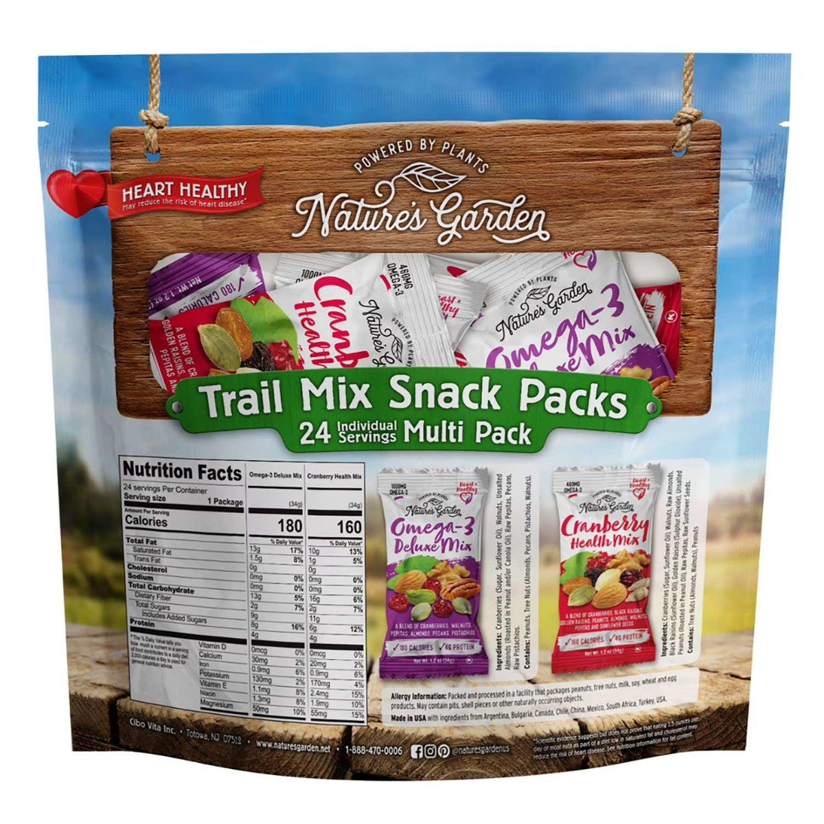 Nature's Garden Trail Mix Snack Packs 816g
