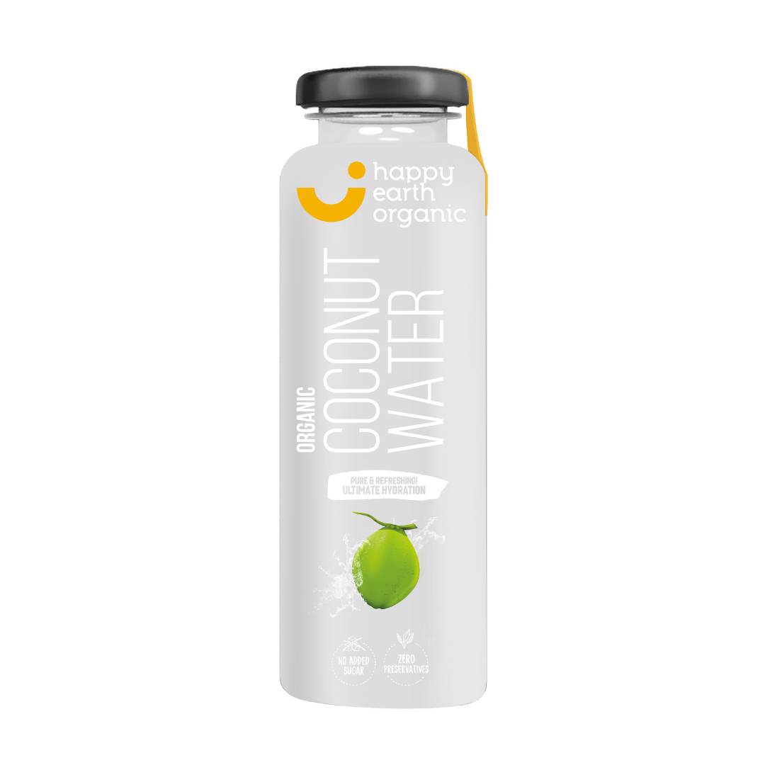 Happy Earth Organic Coconut Water Glass Bottle