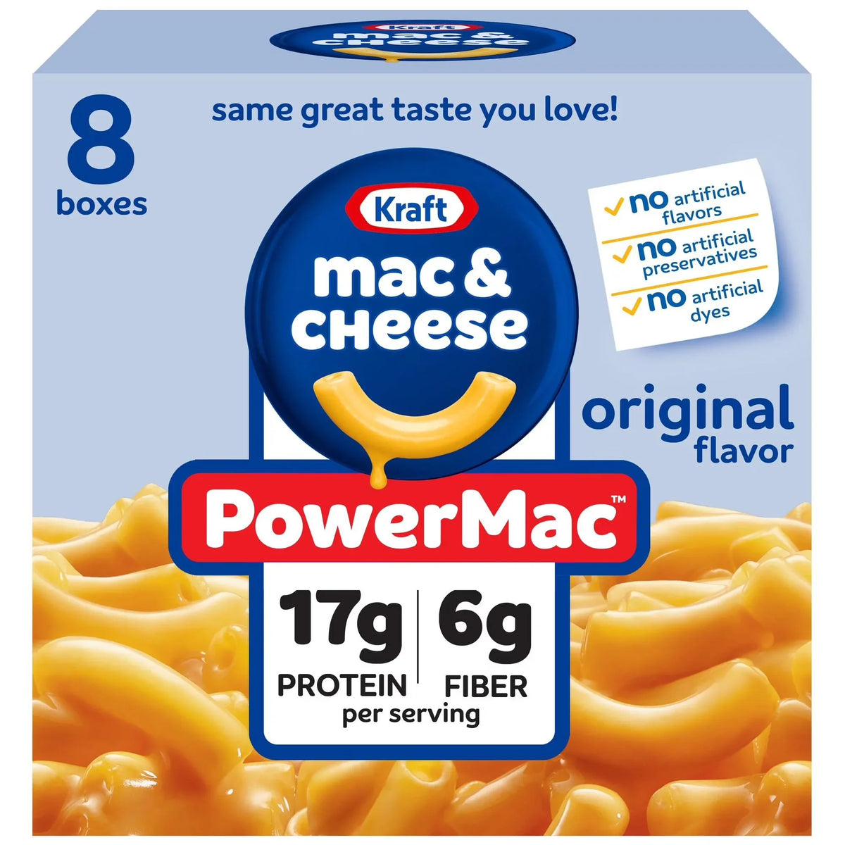 Kraft PowerMac Original Mac & Cheese (8 Pack) - 1.64kg