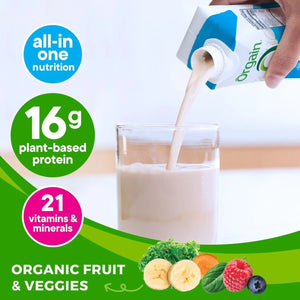 Orgain Organic Nutrition 16g Vegan Plant Based Protein Shake, Vanilla Bean 10ml