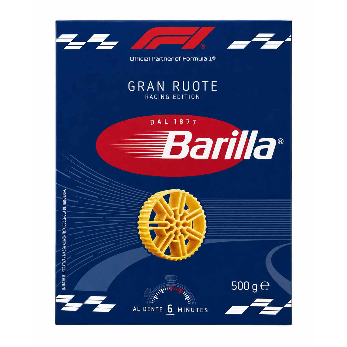 Barilla F1 Pasta Gran Ruote 500gm