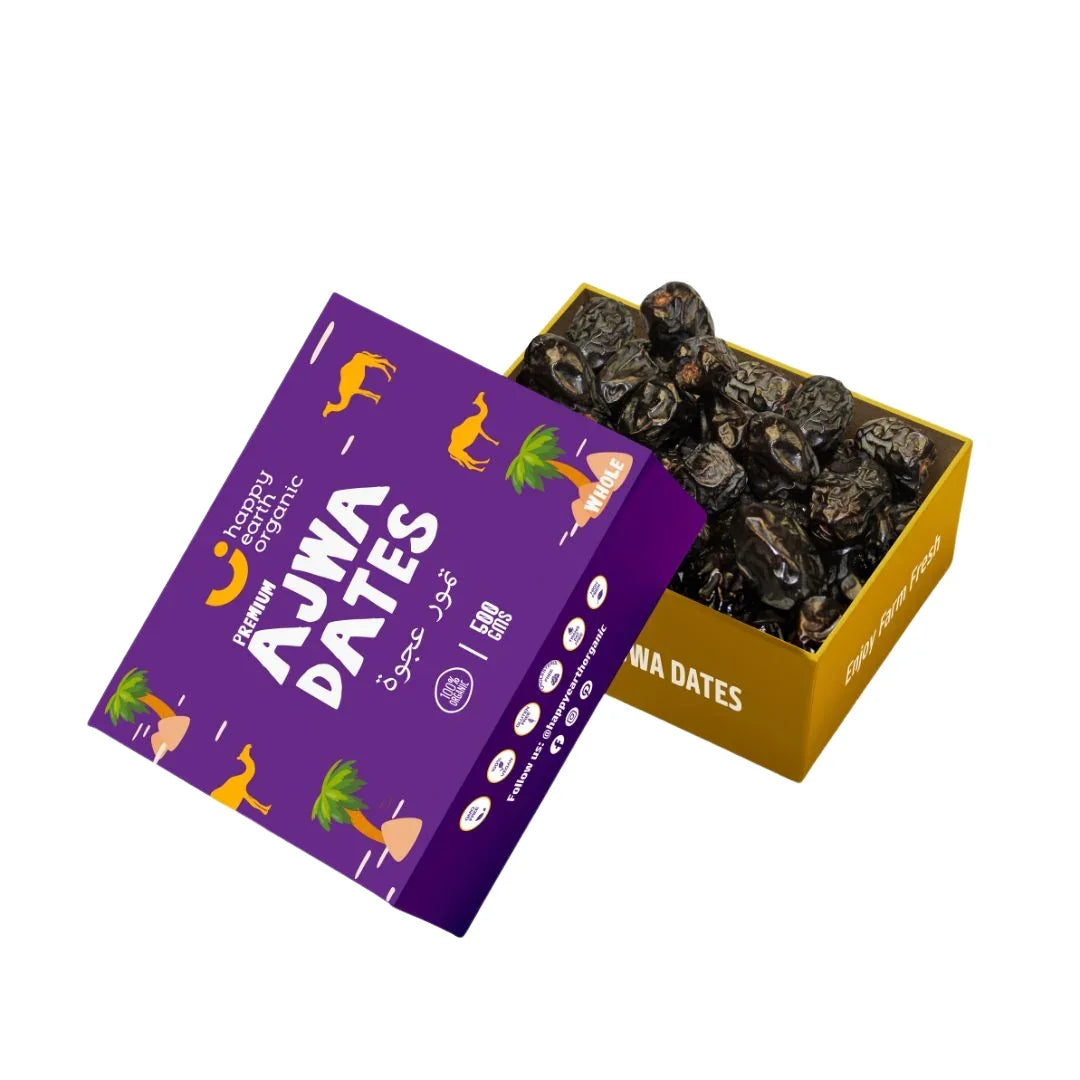 Happy Earth Organic Ajwa Dates 500g