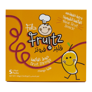 Feli's Fruitz Mango Fruit Strings - Real Fruit Snack - Vegan- Gluten Free 100gm (5x20gm)