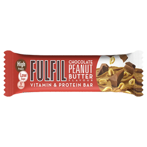 Fulfil Chocolate Peanut Butter Flavour - Vitamin & Protein Bar,Low Sugar, High Protein, 9 Vitamins, 55gm