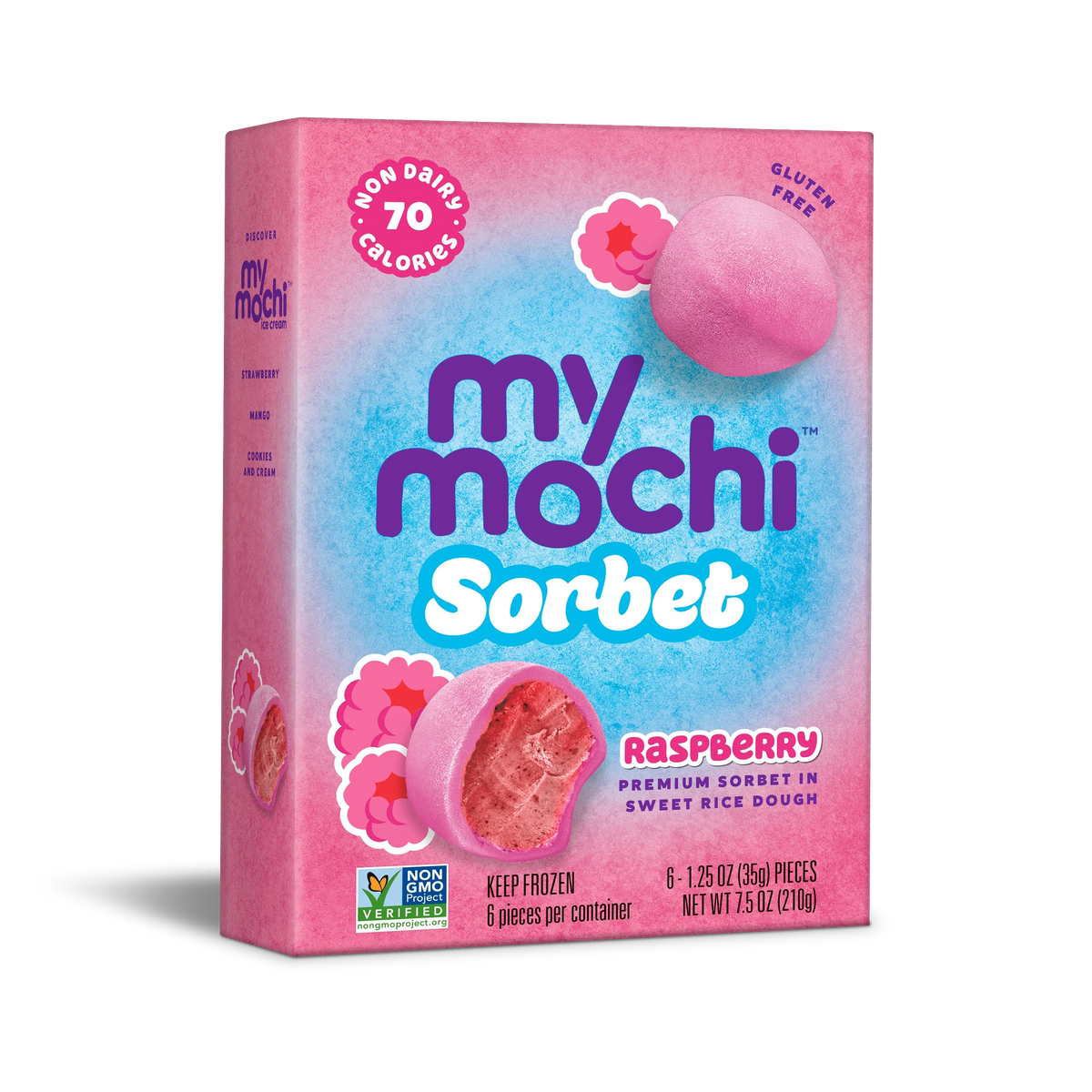 My/Mochi Sorbet Raspberry. 6pc, 210g (Frozen)