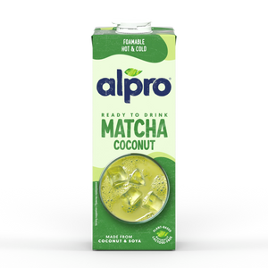 Alpro Matcha Coconut 1L, 100% plant-based matcha beverage with coconut, Rich in Nutrients.