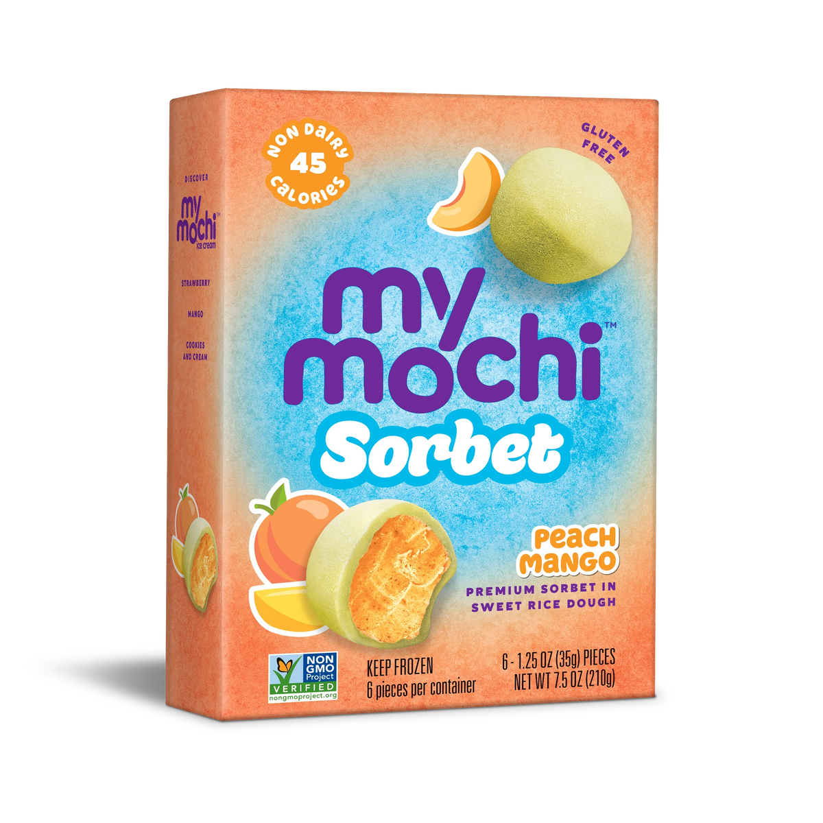 My/Mochi Sorbet Peach Mango. 6pc, 210g (Frozen)