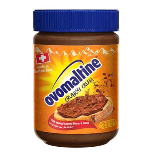 Ovomaltine Swiss Chocolate Spread with Malty Crunchy Pieces & Cocoa, 33% Malt, 380g