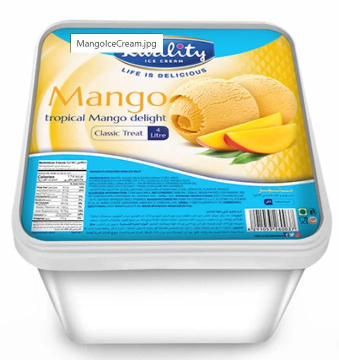 Mango Ice cream 4 Litr | Welaza