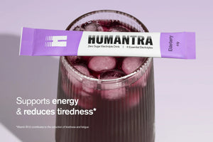 Humantra Elderberry Electrolyte Hydration Pack – Zero Sugar, 20 Servings, 90g