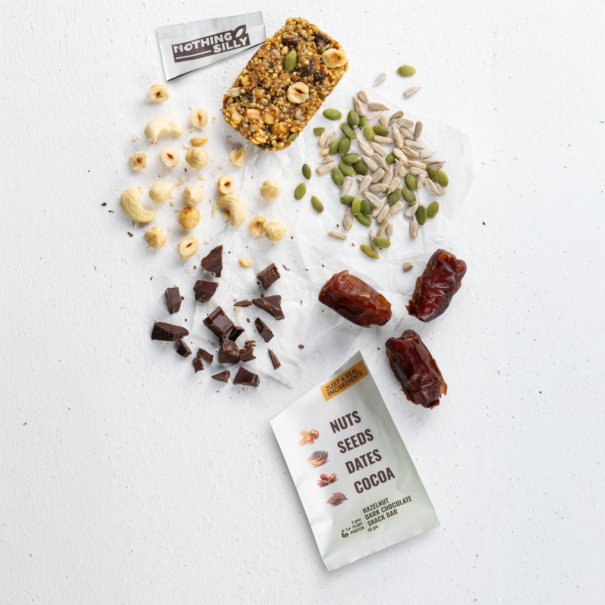 Hazelnut Dark Chocolate - 1 Bar
