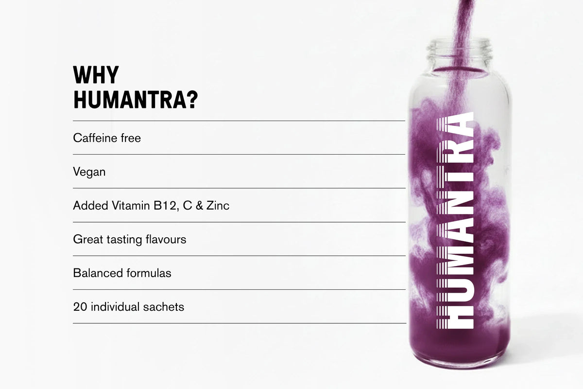 Humantra Elderberry Electrolyte Hydration Pack – Zero Sugar, 20 Servings, 90g