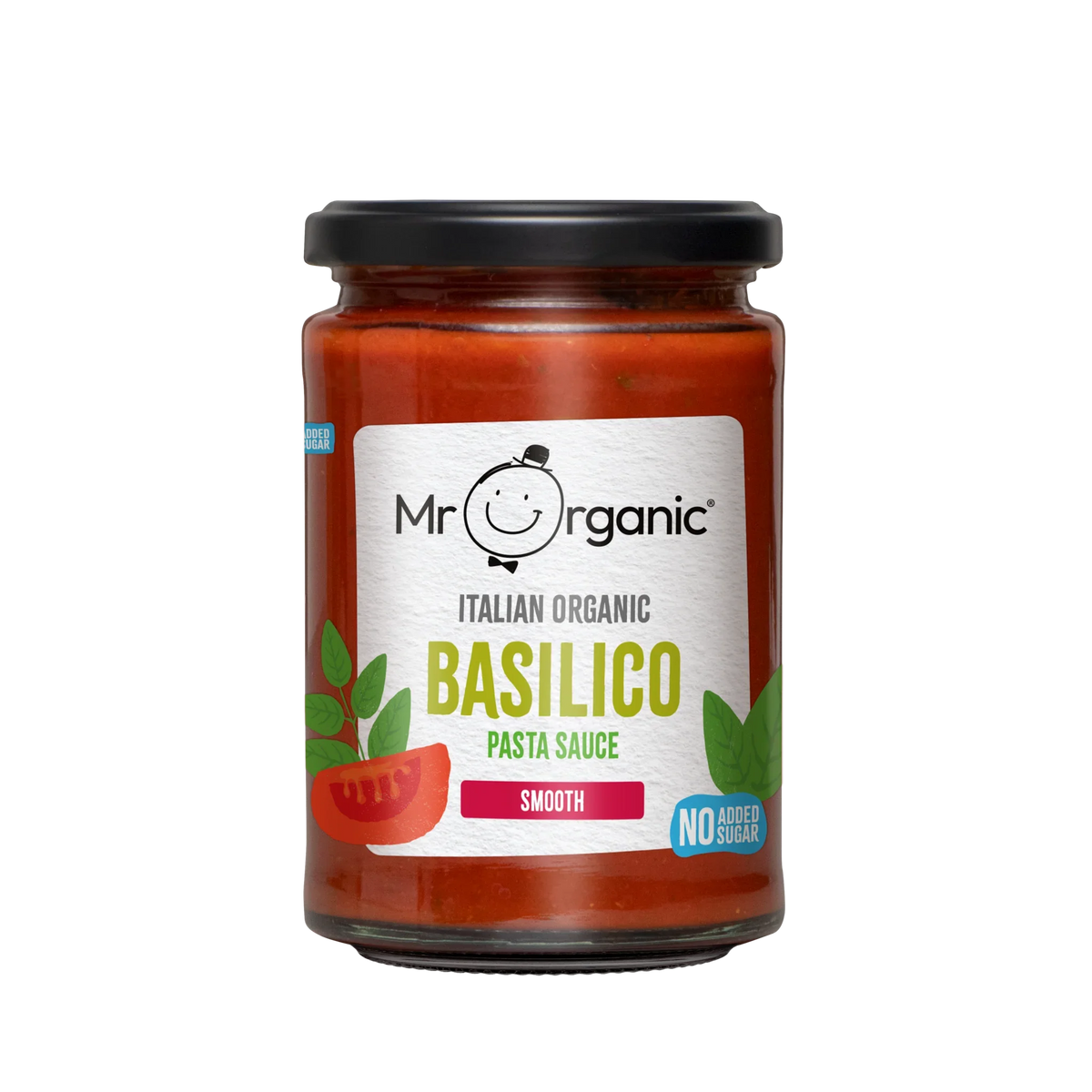 Mr Organic Smooth Basilico Pasta Sauce 350g