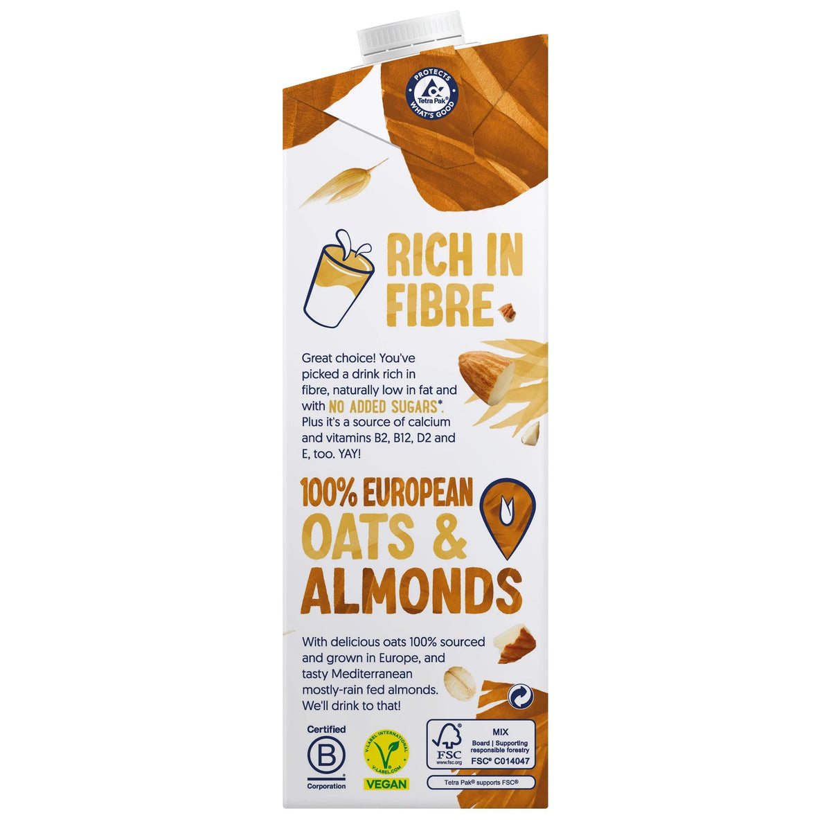 Alpro Oat Almond - Case of 8 (8 x 1L)