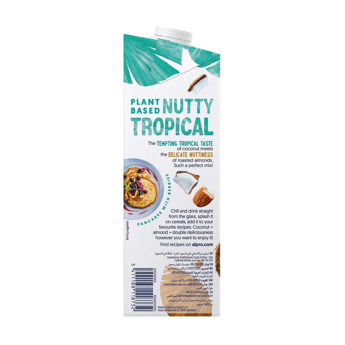 Alpro Coconut Almond Drink - 1L Pack of 4