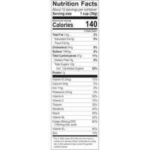 Post Fruity Pebbles Sweetened Rice Breakfast Cereal Gluten Free - 425gm