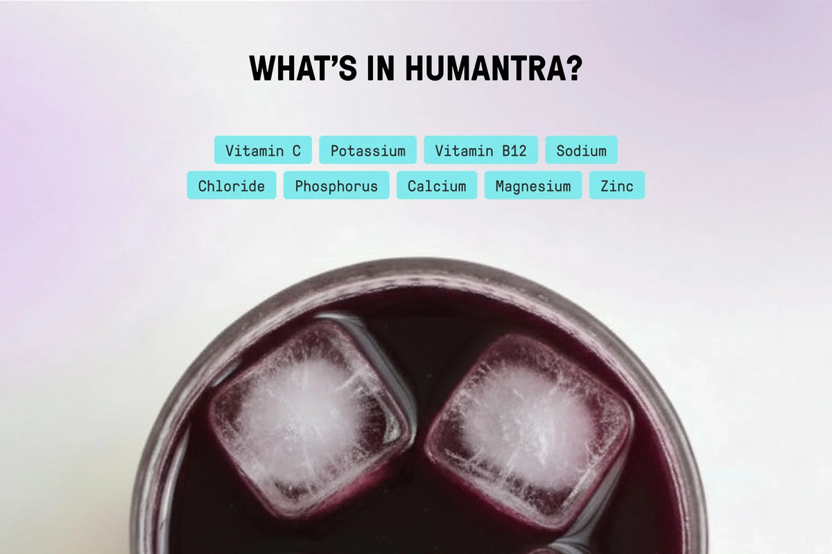 Humantra Elderberry Electrolyte Hydration Pack – Zero Sugar, 20 Servings, 90g
