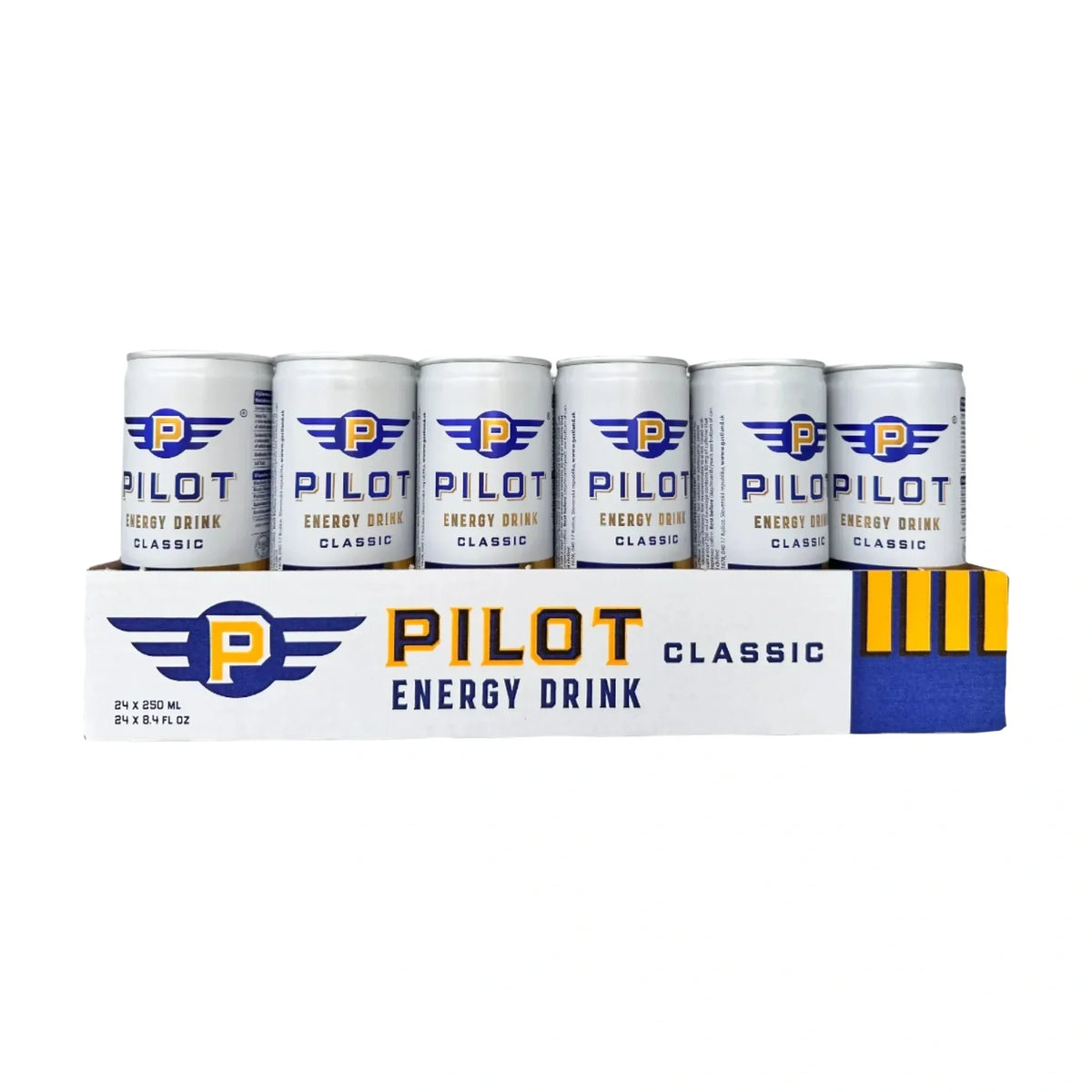 Pilot Classic Energy Drink, 250 ml - 250ml Pack of 24 | Welaza