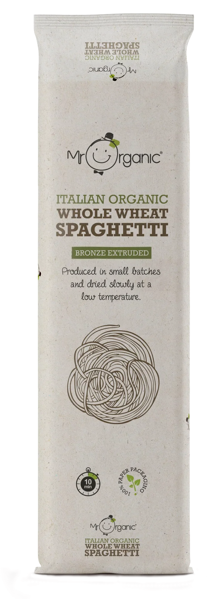Mr Organic Whole Wheat Spaghetti Pasta 500g
