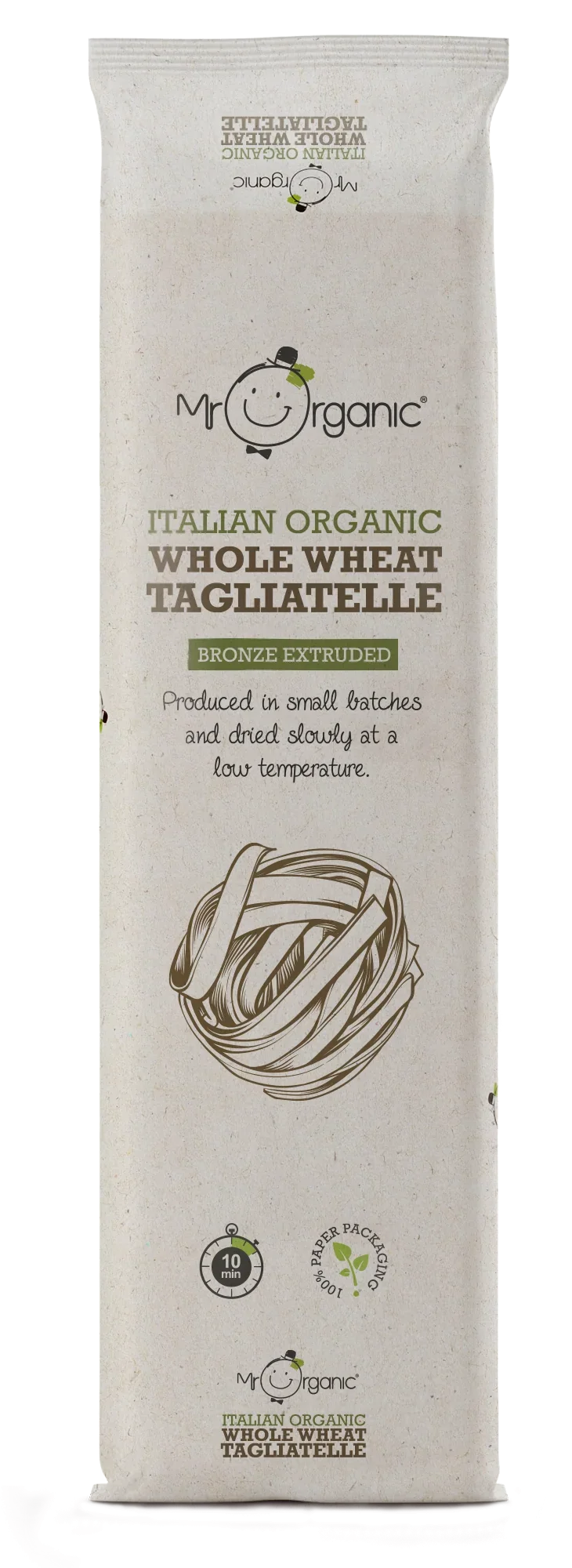 Mr Organic Whole Wheat Tagliatelle Pasta 500g