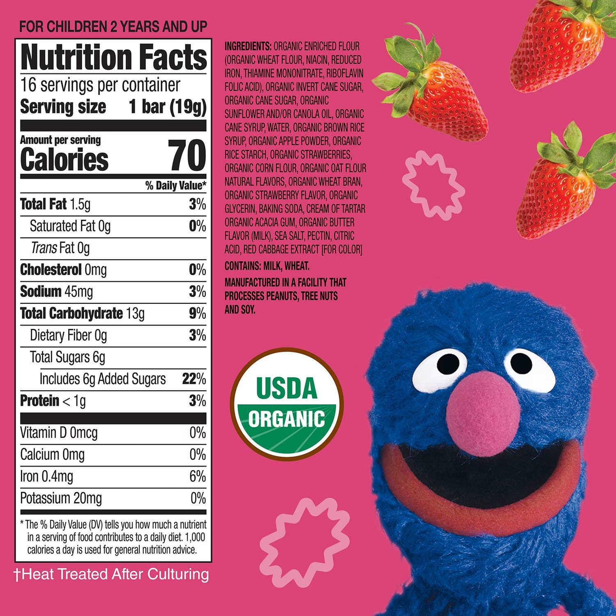 Earth's Best Strawberry Sunny Days Bars, 30 × 19 g - View 4 | Welaza