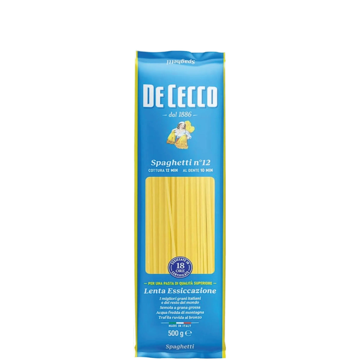 De Cecco Spaghetti N.12 Pasta 500g