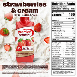 Premier Protein 30g High Protein Shake, Strawberries & Cream - 325ml