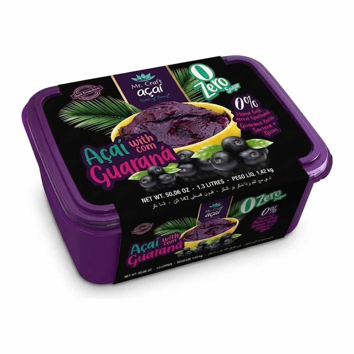 Mr. Craft Acai with Guarana Drink Zero Added Sugar 1.3 L