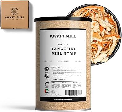 AWAFI MILL Dried Tangerine Peel Strip Orange Peel - 100 g | 3.5 Oz