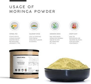 AWAFI MILL Moringa Powder | Indian Oleifera Leaves - 100 g | 3.5 Oz