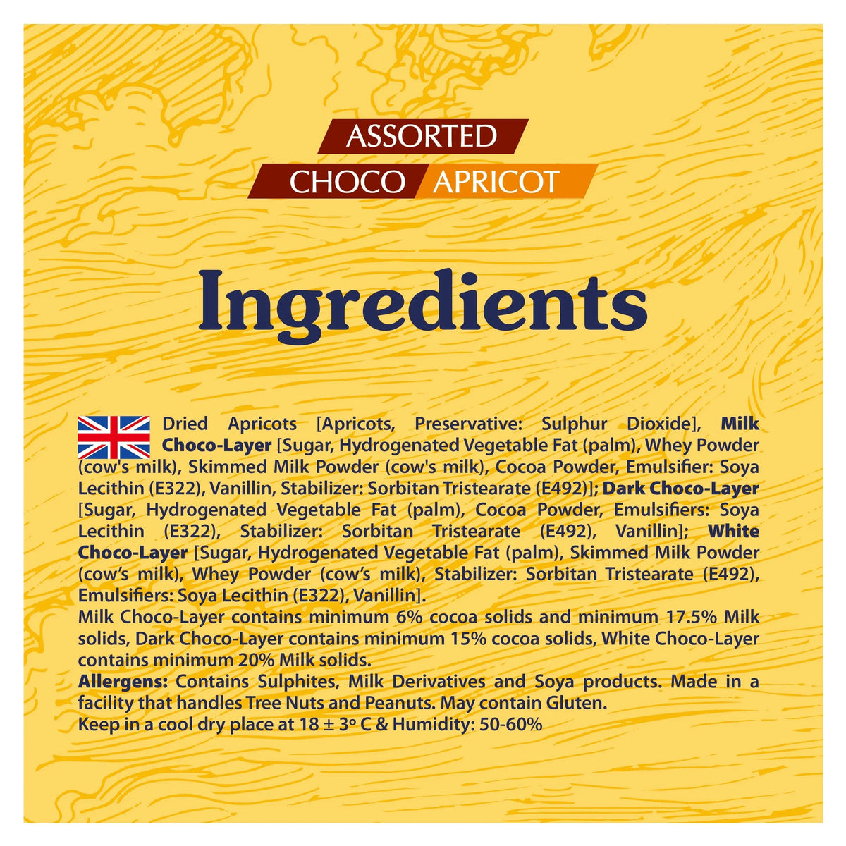 Arabian Delights Chocolate Apricots, Assorted Pack, Coated Bite-Sized Snacks - 230 gm