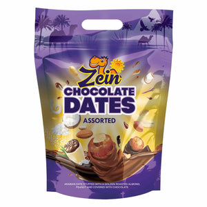 Chocodate Zein Chocolate Coated Dates, Assorted - 412gm
