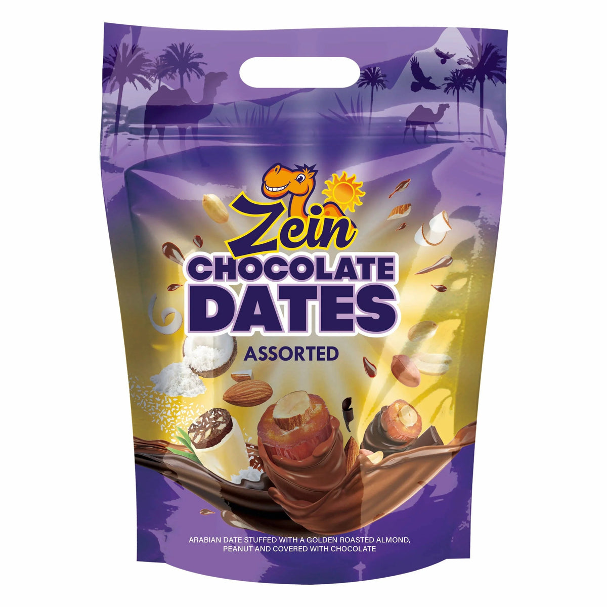 Chocodate Zein Chocolate Coated Dates, Assorted - 412gm