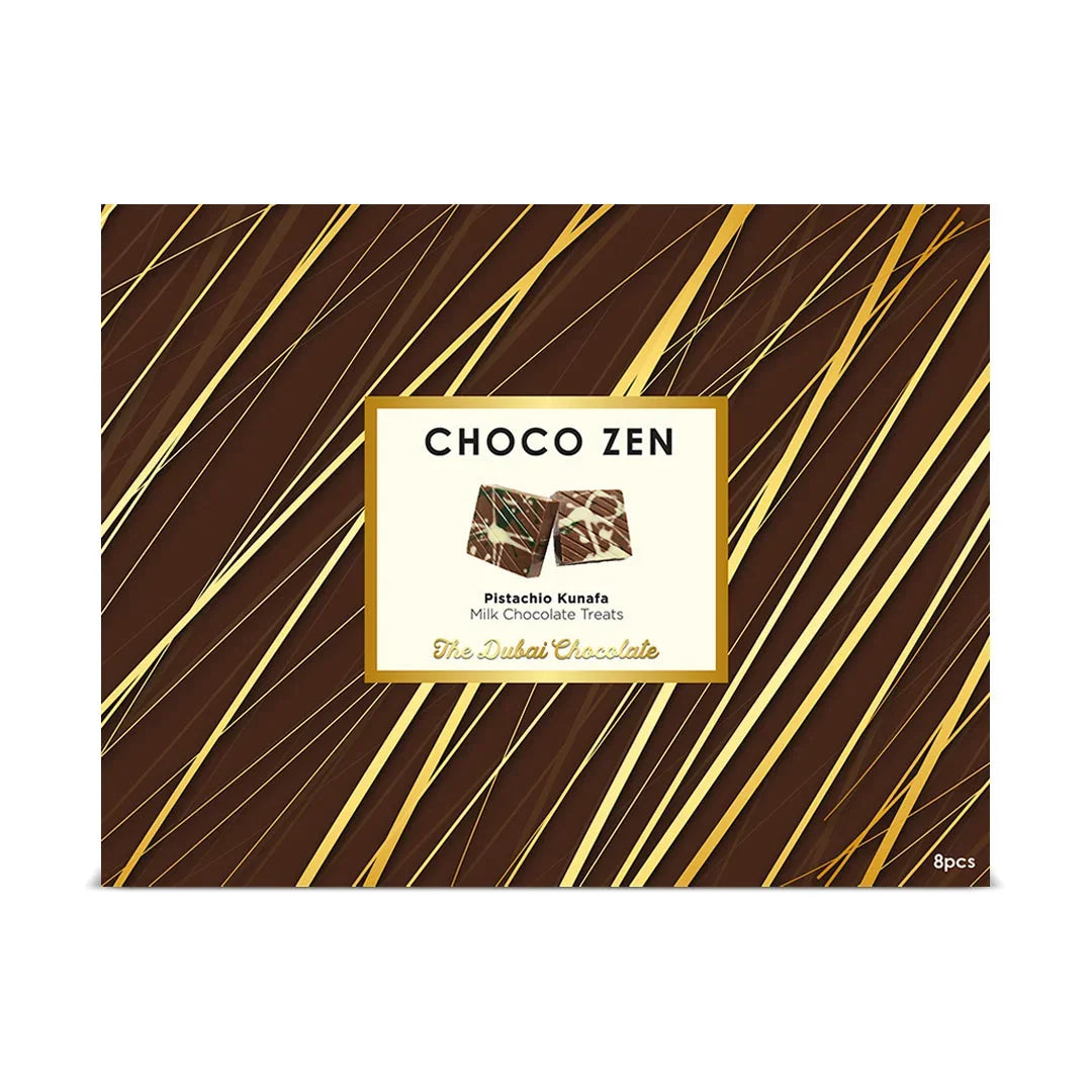 Choco Zen Pistachio Kunafa Dubai Chocolate Milk Treats