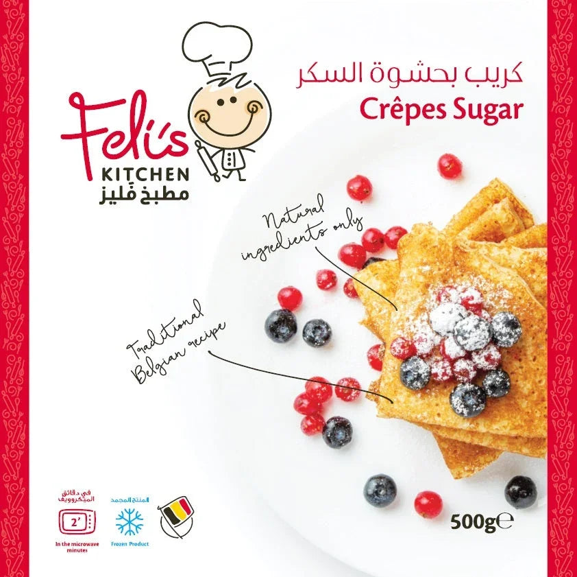 Feli's Kitchen Frozen Crepes Sugar 500g