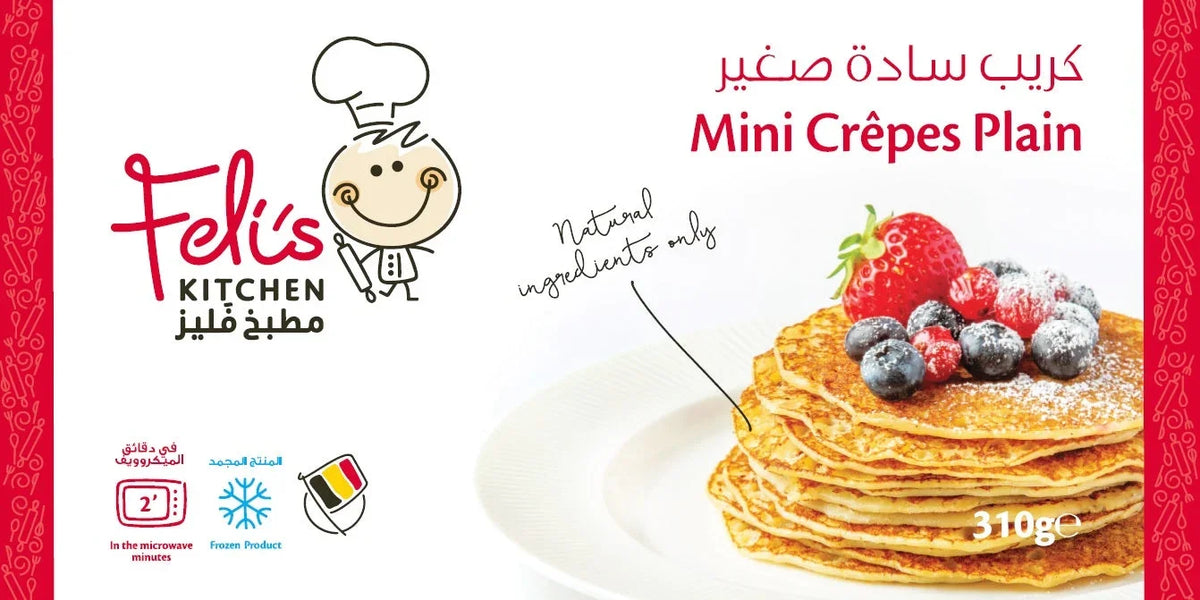 Feli's Kitchen Frozen Mini Crepes Plain 310g