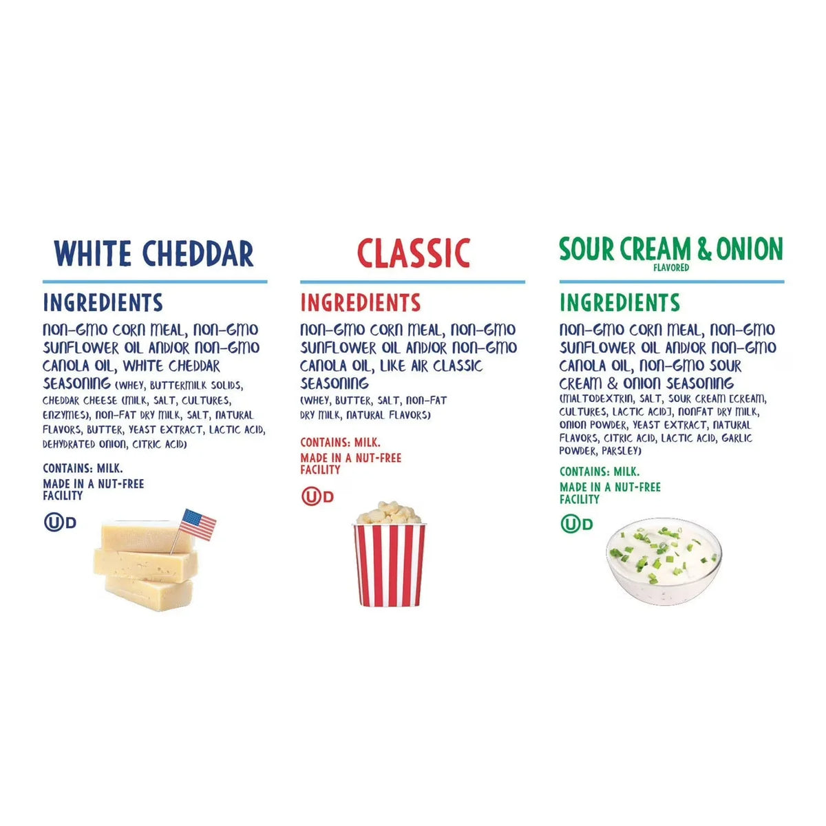 Like Air Puffcorn Variety Pack 14g - View 3 | Welaza