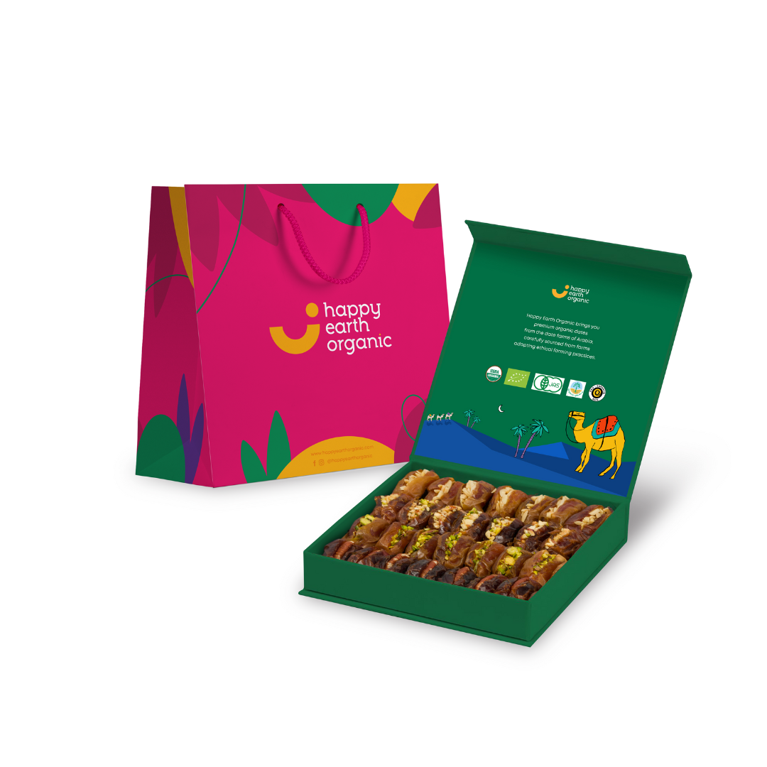 Happy Earth Organic Dubai Green Filled Dates