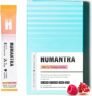 Humantra 3 Flavors Bundle Apricot, Berry Pomegranate, Lychee Electrolyte Hydration Pack – Zero Sugar, 20 Servings, 72g Each 6