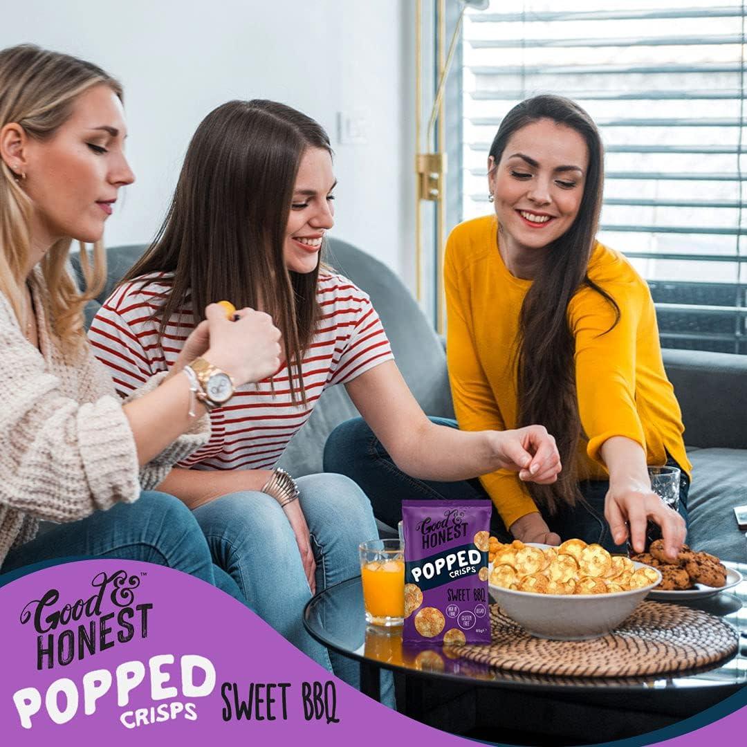Good & Honest Gluten-Free Sweet BBQ Popped Crisps 75g
