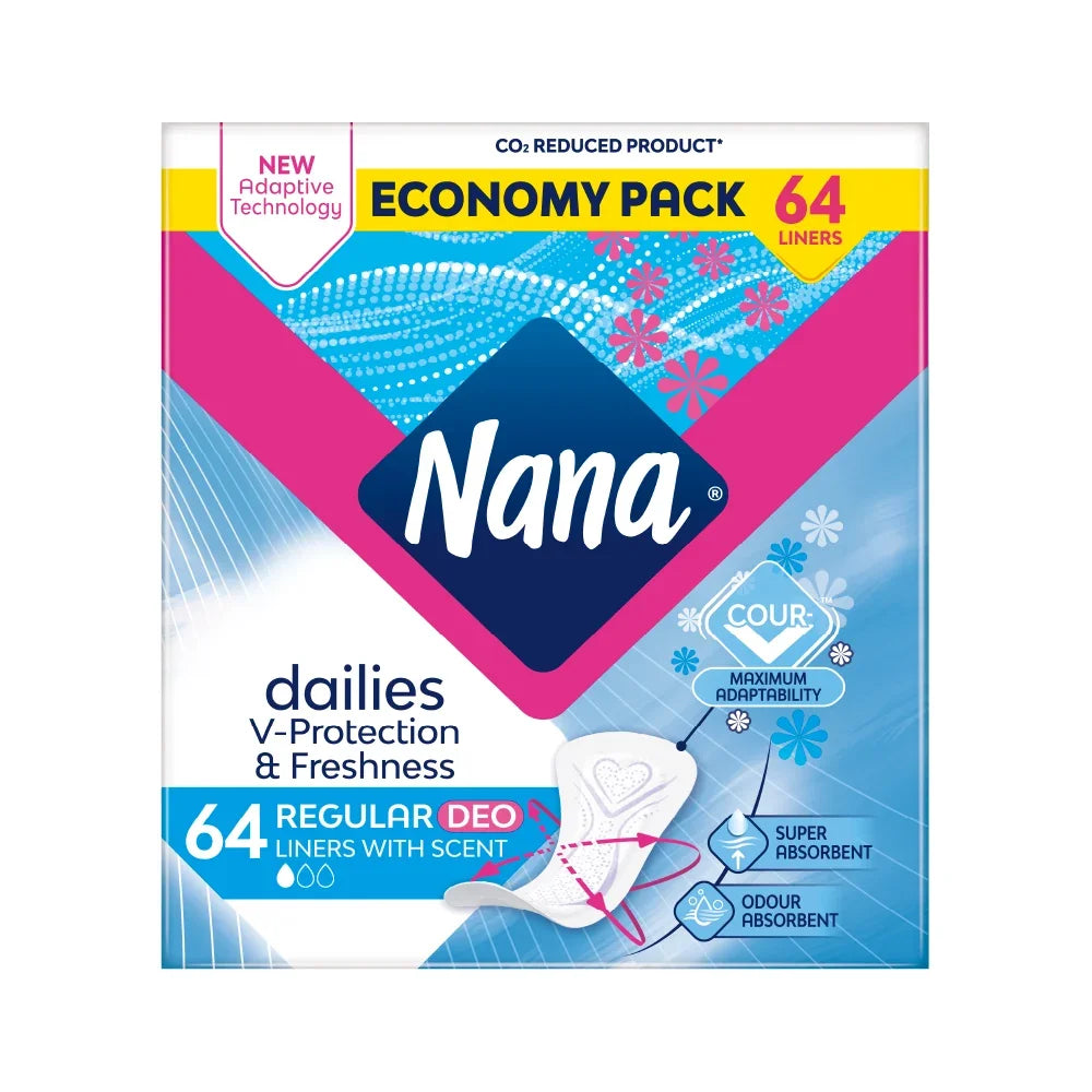 Nana Panty Liners Duo Normal Scented (64pcs)