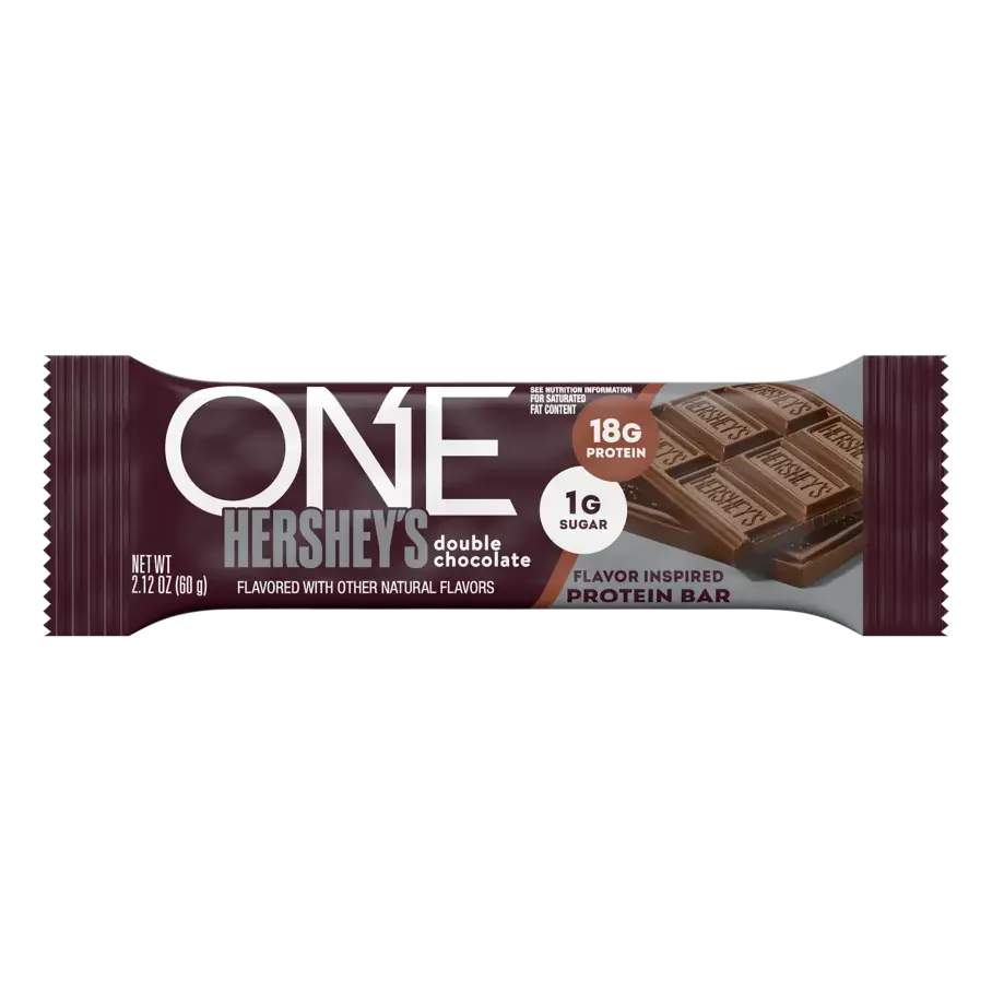 One Hershey Double Chocolate Flavored 18G Protein Bar 60g